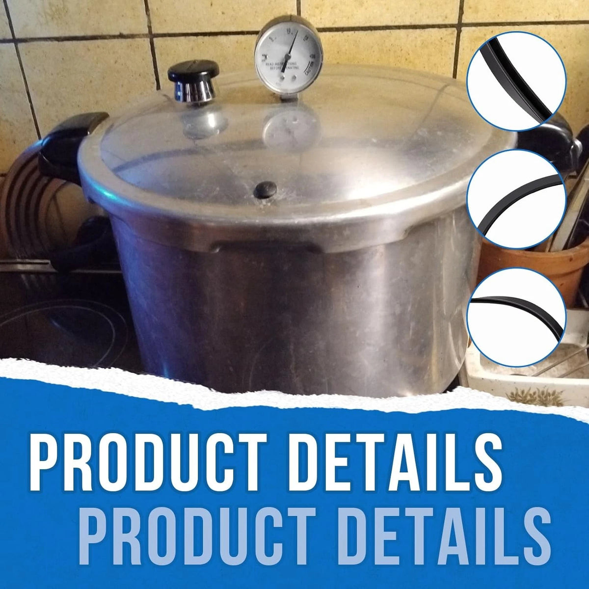 Gasket for Mirro Pressure Cooker 12qt/16qt/22qt (Discontinued Models)