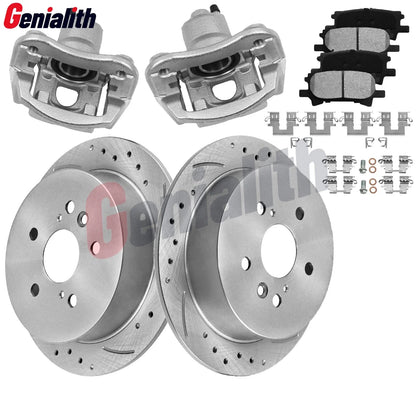 Rear Brake Rotor, Ceramic Pads & Calipers for Toyota Highlander, Lexus RX350