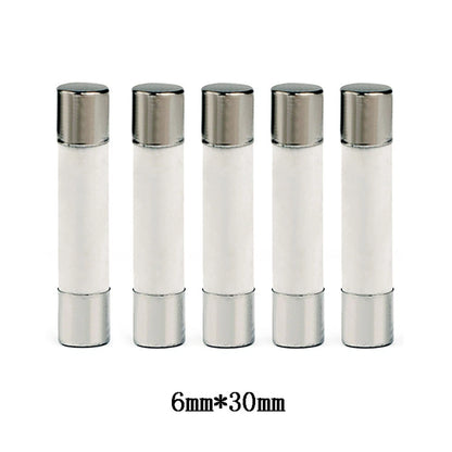 Set of 100 Universal 20Amp Slow Blow Ceramic Fuses for Ovens