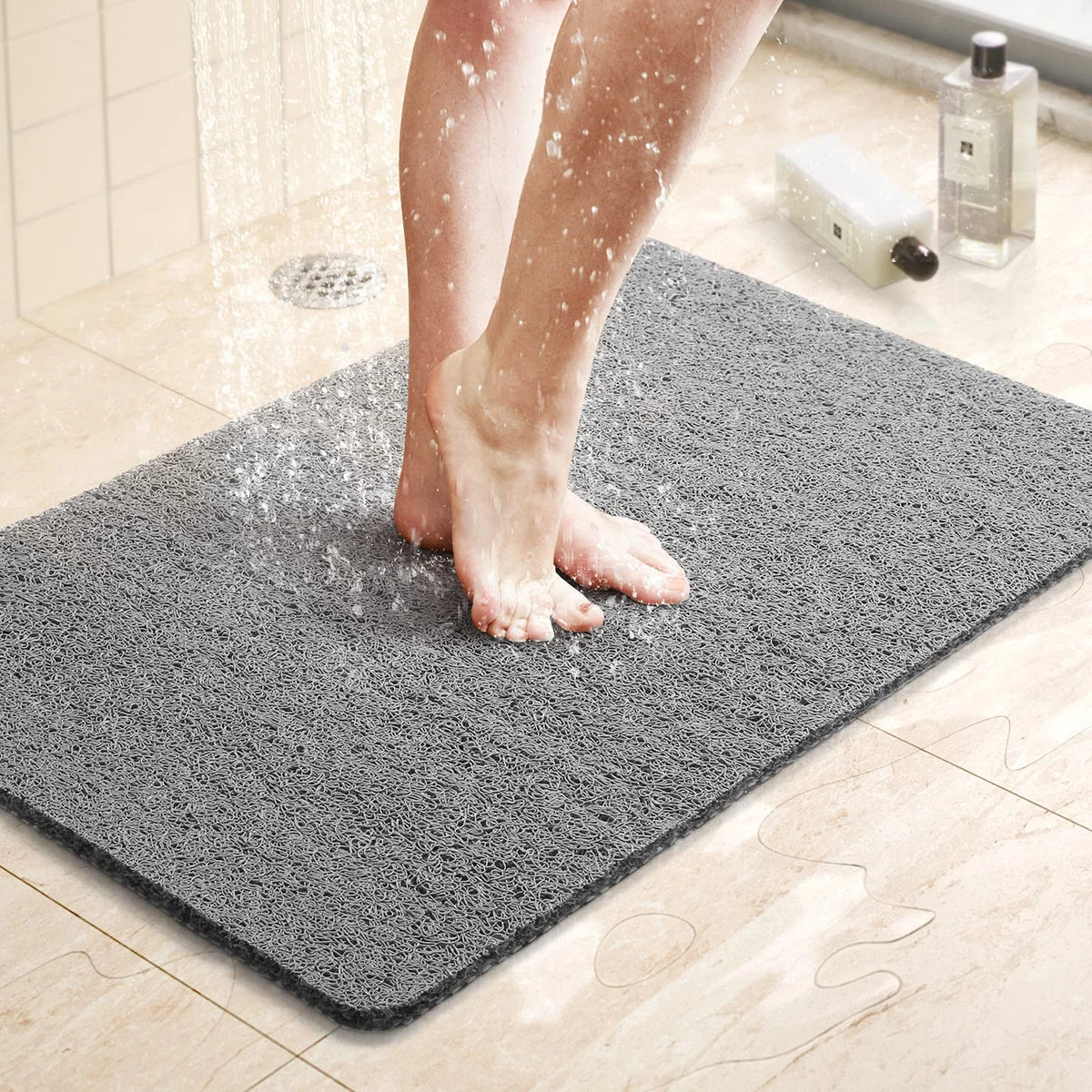 Non-Slip Shower Mat for Bathtub 24x16 inch