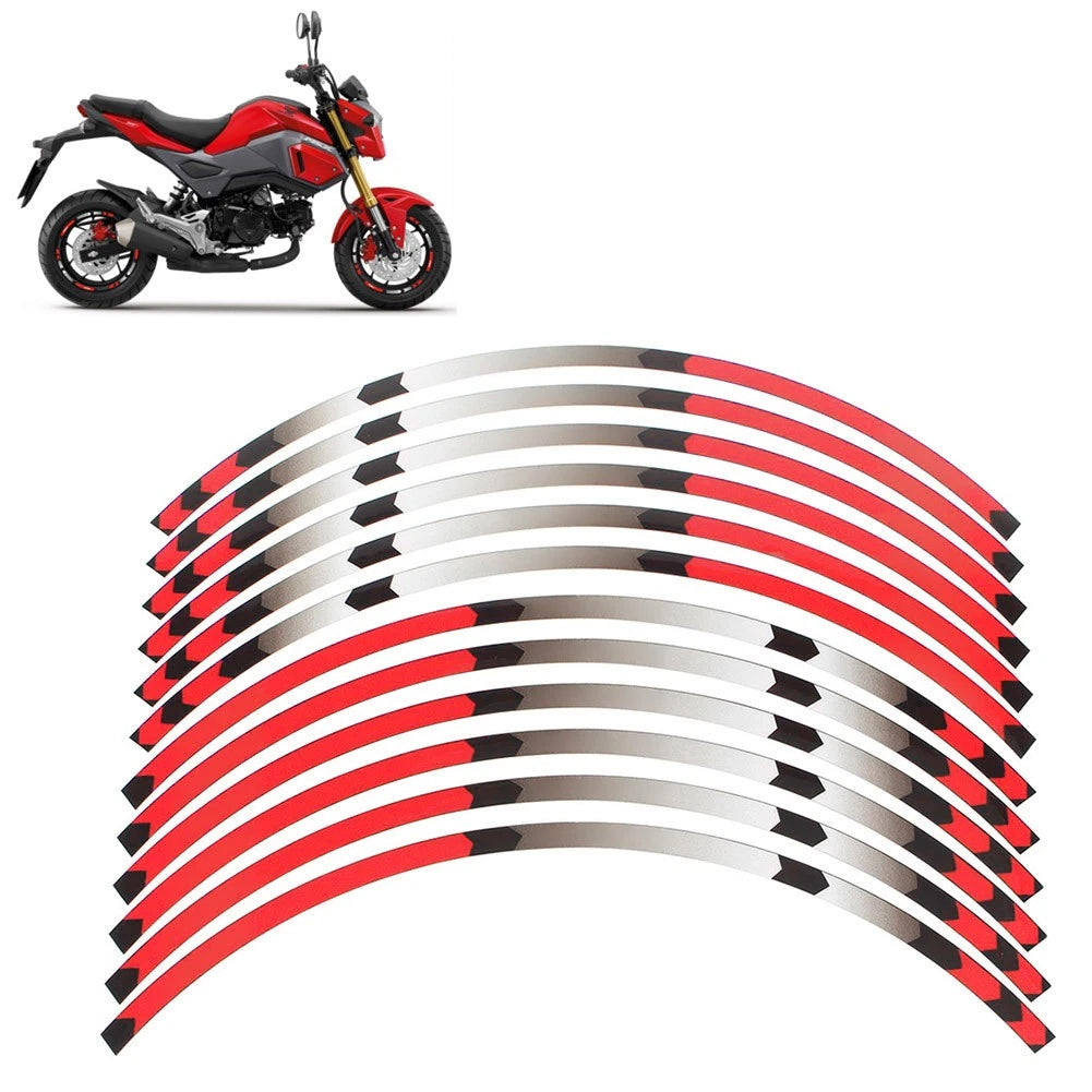 Rim Wheel Stripes Decals Tape Stickers for Honda MSX 125 Grom (2012–2022)