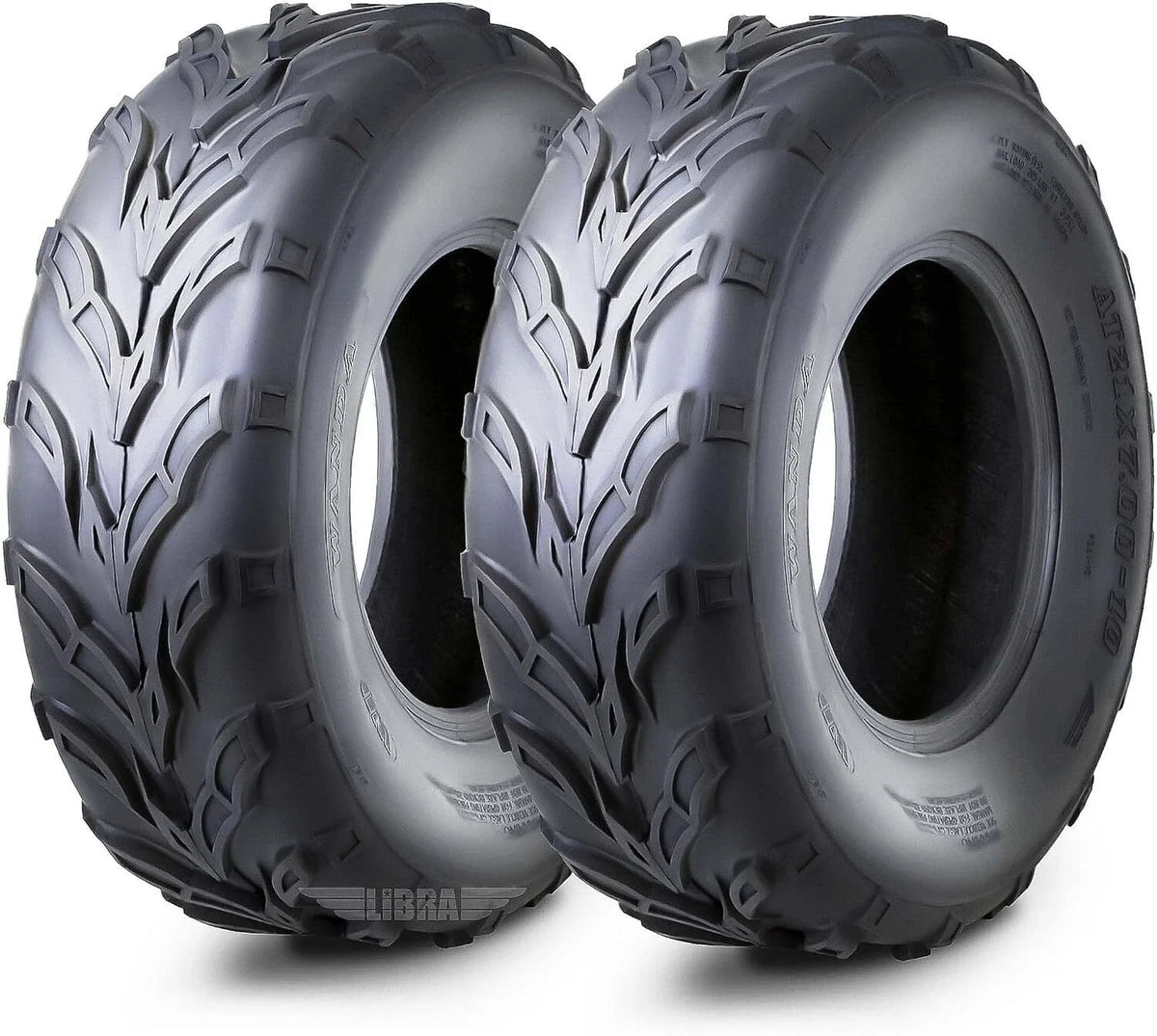 Set of 2 WANDA Sport ATV Tires 22x7-10 (Compatible with )