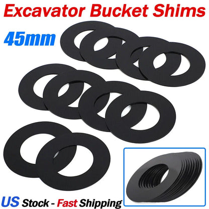 45mm Bucket Pin Shims for Komatsu, Bobcat, Kubota, Deere, Volvo