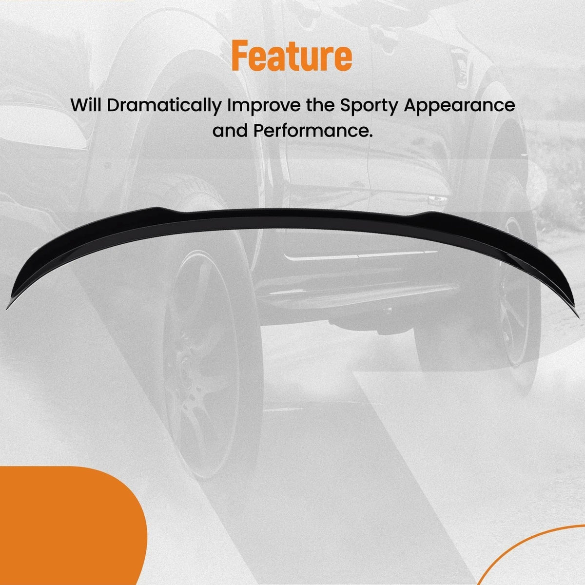 Rear Trunk Lip Spoiler Wing for Honda Civic Hatchback (2022–2025) ABS Plastic