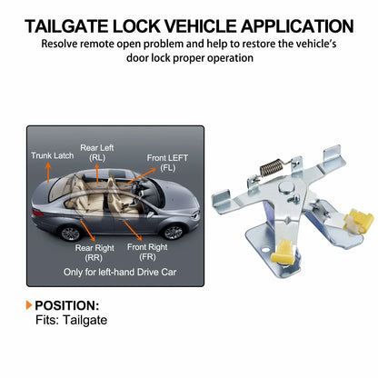 Tailgate Control Latch for Ford F-250 F-350 Ranger (1987–1988)