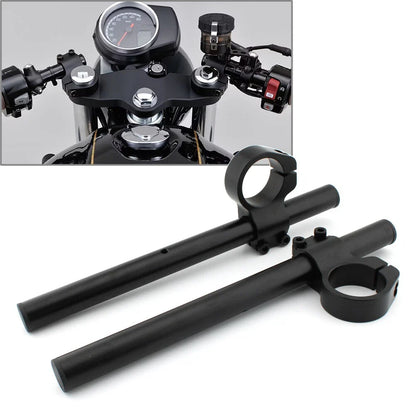 CNC High Lift Clip Ons for Honda CB350 (1972–1974) Black