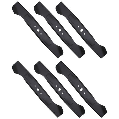 Set of 6 High Lift Mower Blades for 46" Deck