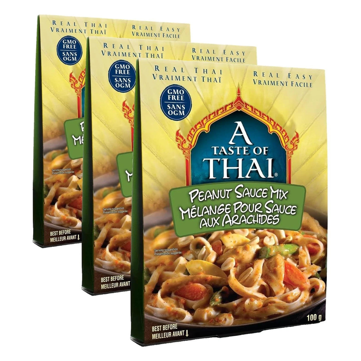 Taste Of Thai Mix Sauce Peanut for Cooking (Pack of 3, 3.5 oz)