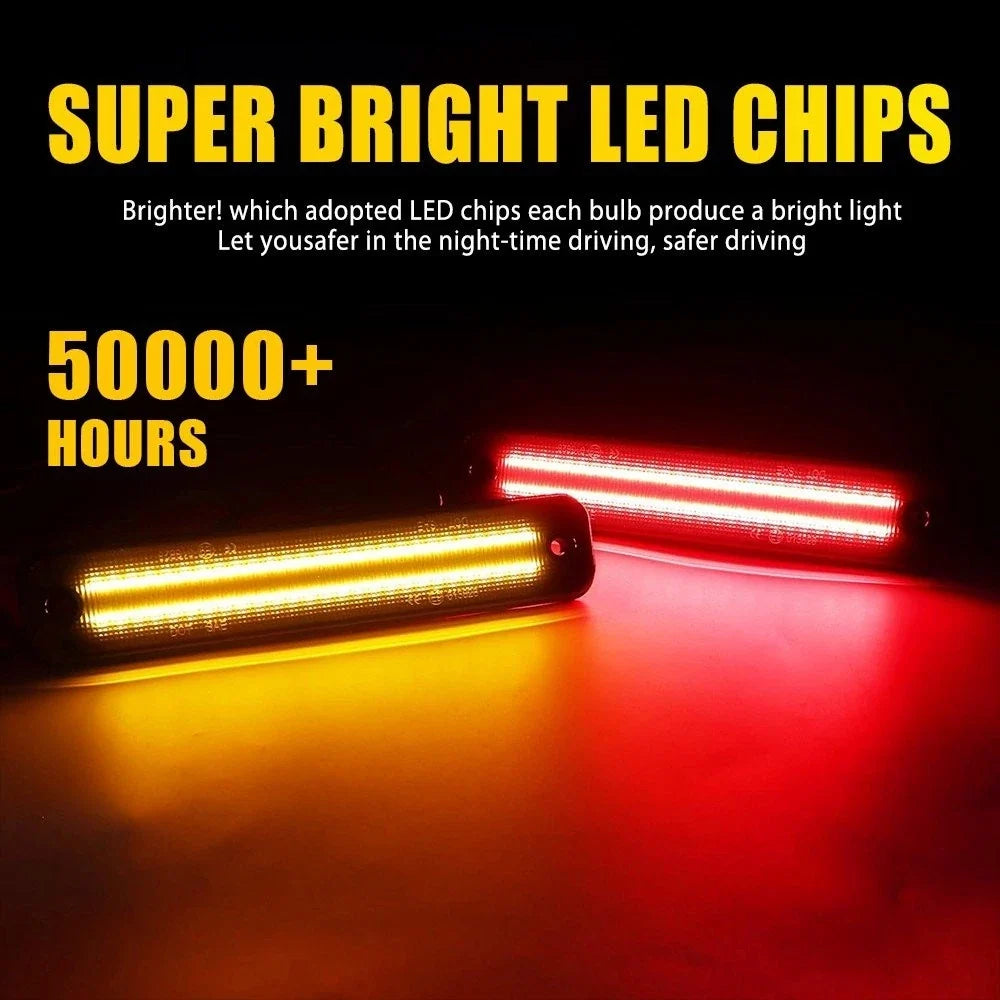 Set of 4 Smoked LED Side Marker Lights for Hummer H2 (2003–2009)
