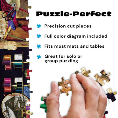 750 Piece Jigsaw Puzzle for Cats (Buffalo Games Charles Wysocki)