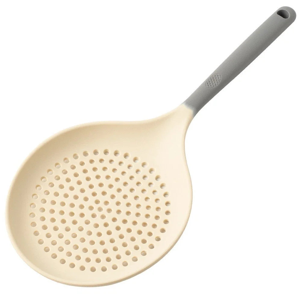 Non-Stick Silicone Spoon for Kitchen Strainer Skimmer (36.5 x 15.5 x 2 cm)