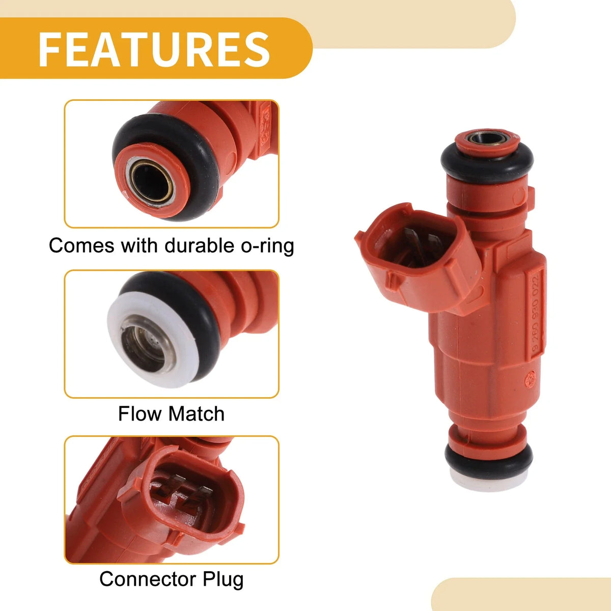 1 Pc Fuel Injector No.3531037160/9260930022 for Hyundai Accent (2010)