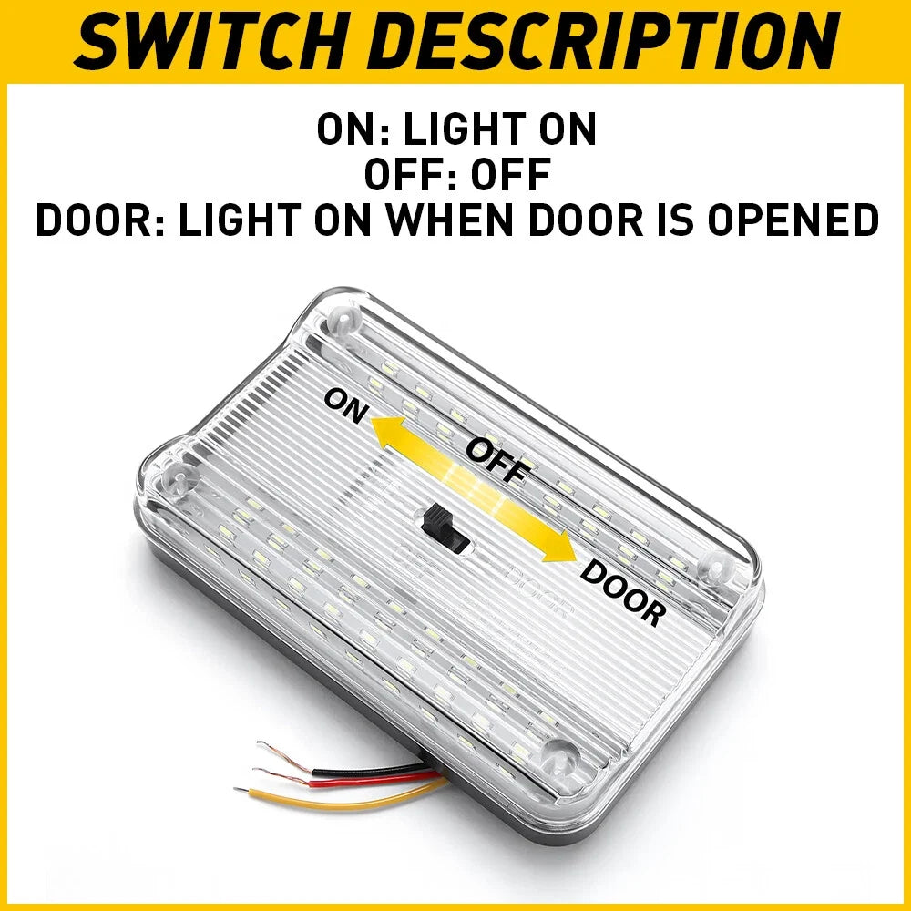 2X 12V 36 LED Car Interior Dome Roof Light for
