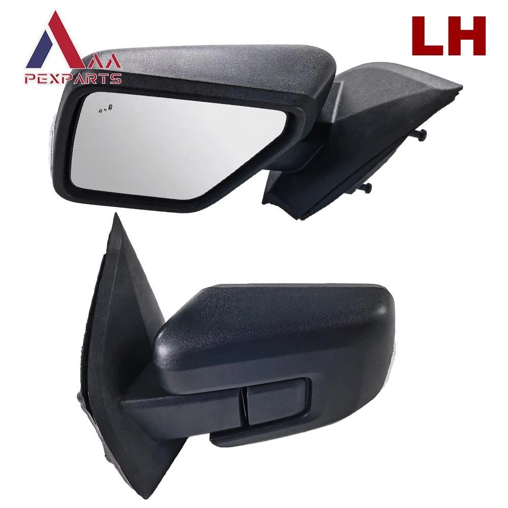 Left Driver Black Mirror for Ford F-150 (2021–2024) ML3Z-17683-FA, ML3Z-17683-VA