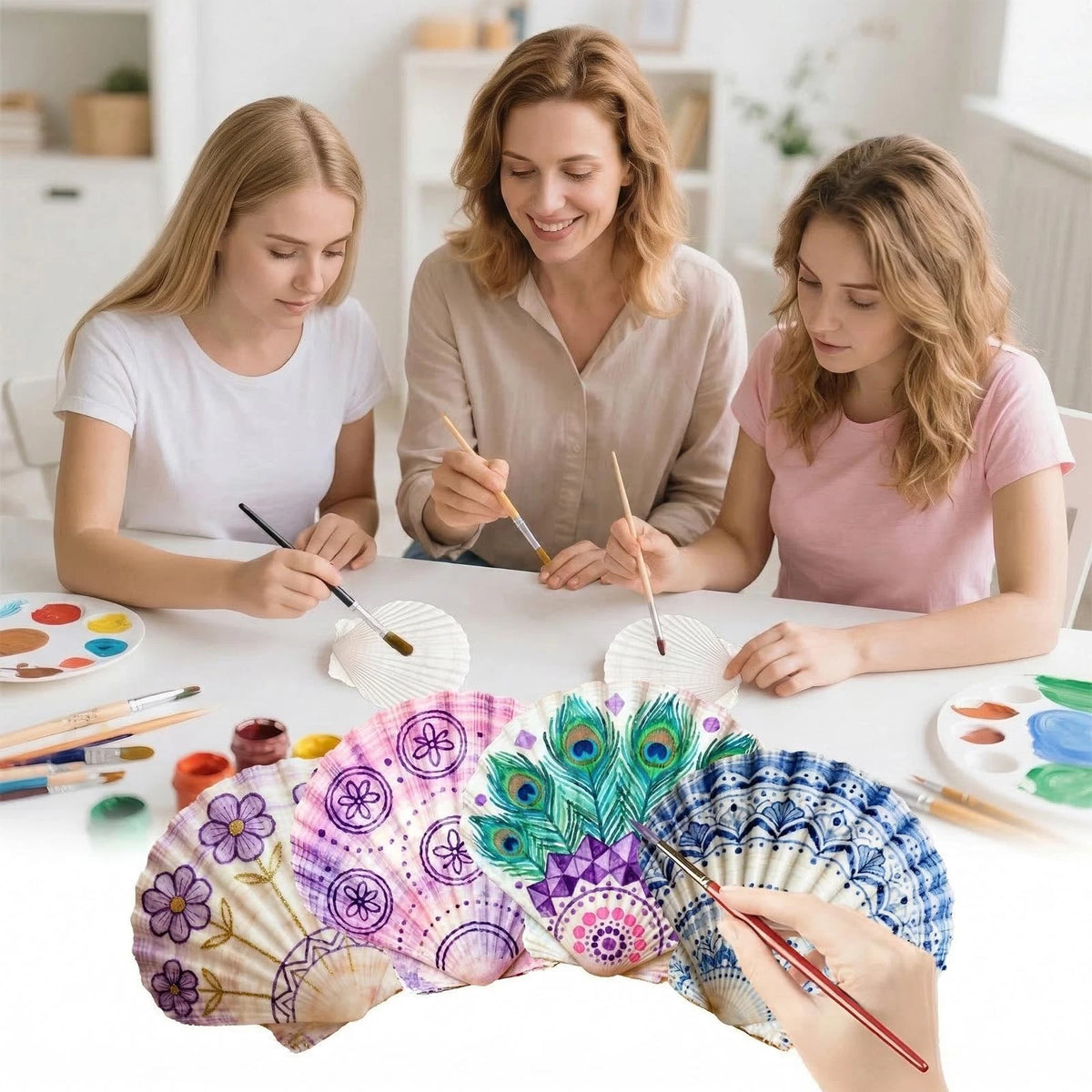 36PCS Natural Scallop Shells for Crafts (2-3 Inch)