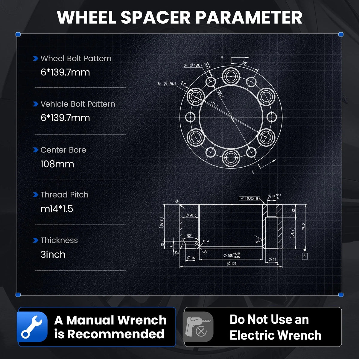 Wheel Spacers for GMC Savana 1500 (2003–2014)