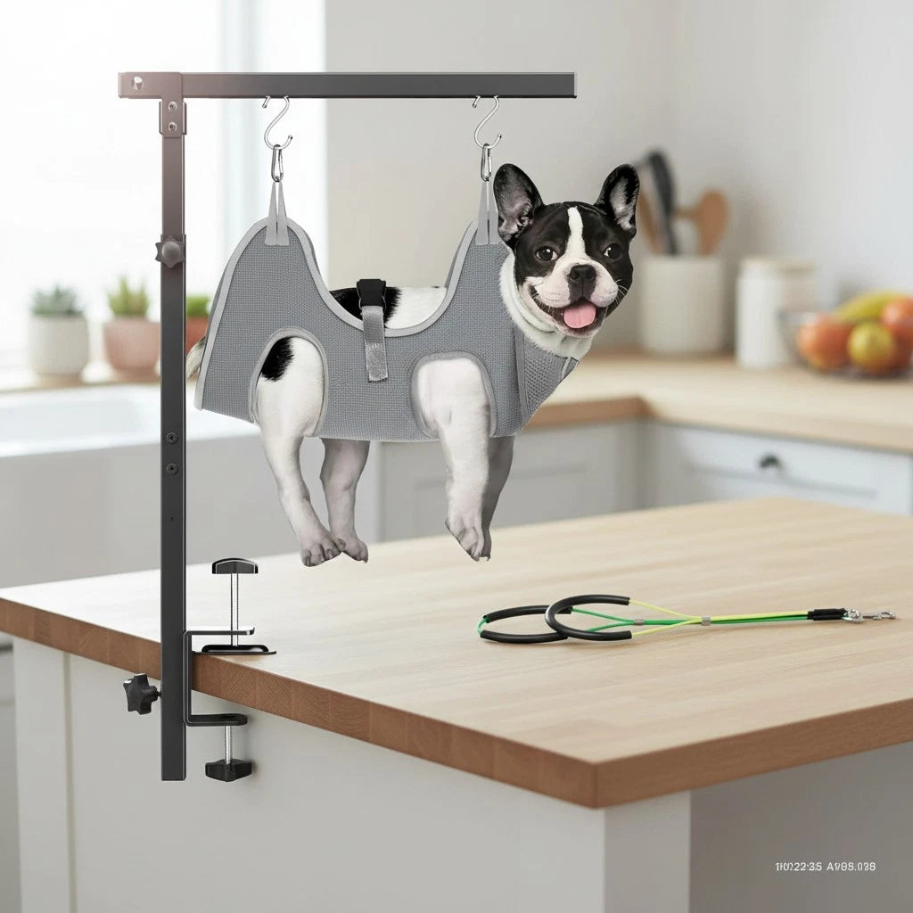 Foldable Dog Grooming Arm with Clamp for Dog Grooming Table (Adjustable 26-40")