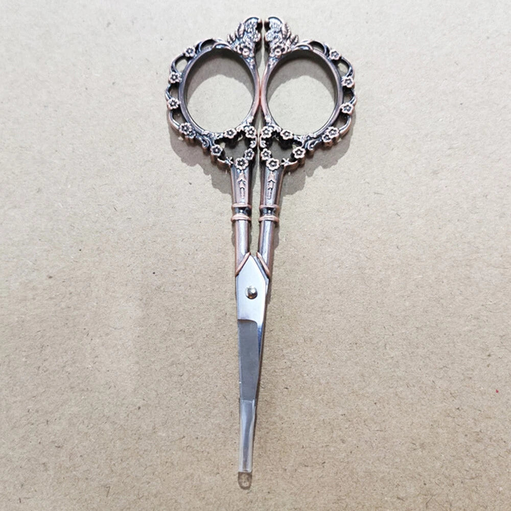Antique Style Plum Blossom Embroidery Scissors for Sewing Tool