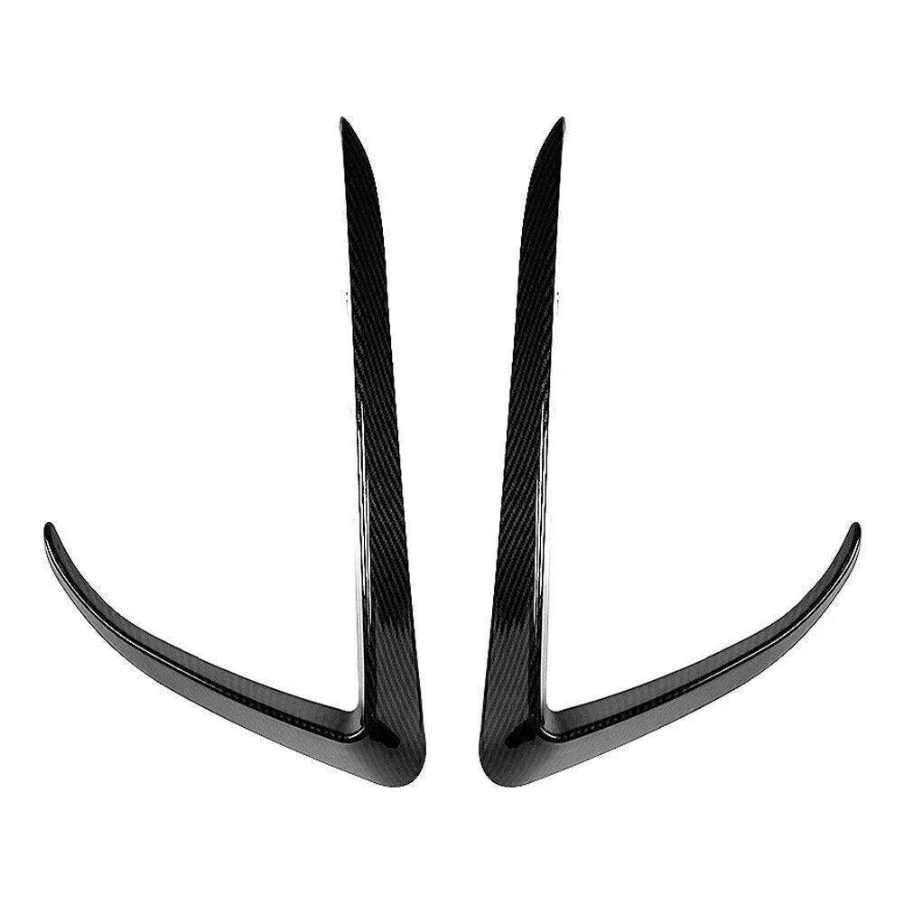 Front Fog Light Eyebrow Cover Trim Kit Carbon Fiber for Tesla Model X (2015–2020)