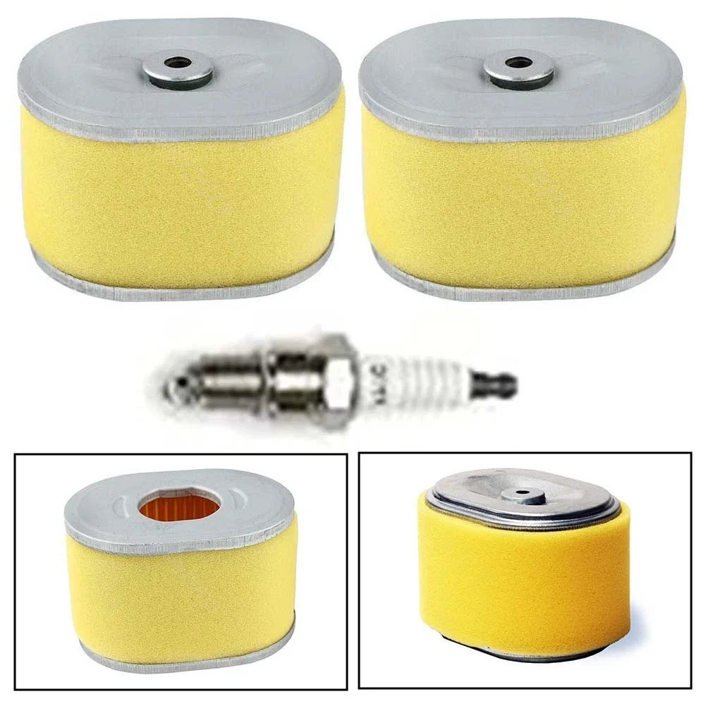 2 Pack Air Filter Kit with Spark for Honda GX140 GX160 GX200