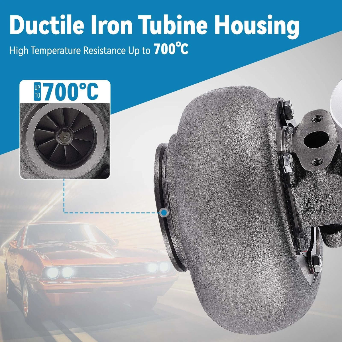 GT45 Racing Turbocharger for Universal Applications (Up to 600 HP)