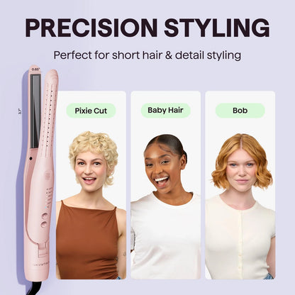 0.65" Pencil Flat Iron for Wavytalk (Cool Curl Styler, Pink)
