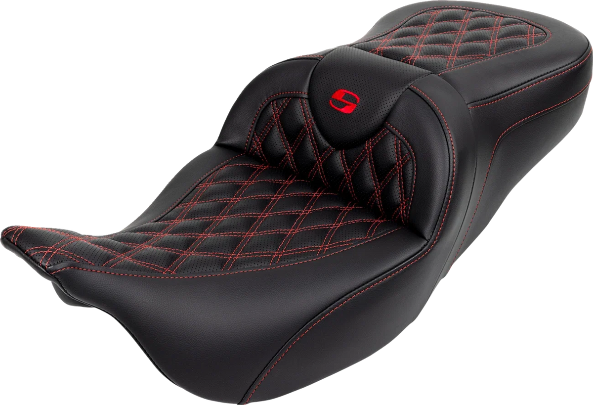 SADDLEMEN Roadsofa Seat with Backrest for FL (2008–2023) 808-07B-182B4
