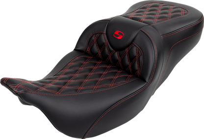 SADDLEMEN Roadsofa Seat with Backrest for FL (2008–2023) 808-07B-182B4