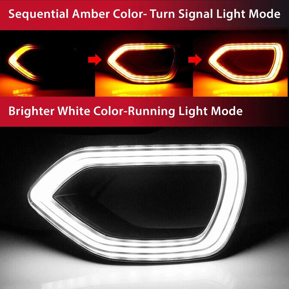 Switchback LED DRL Grille Lights for Dodge Charger SRT Scat Pack SXT (2015–2019)