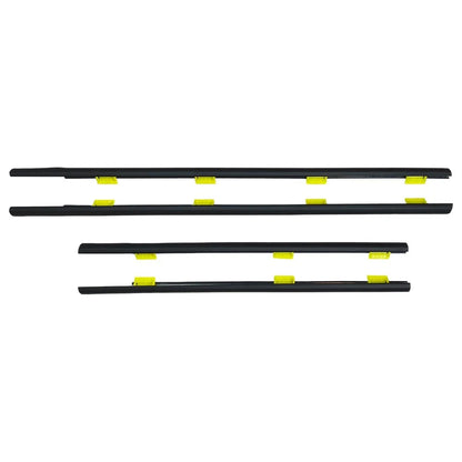 Set of 4 Window Weatherstrip for CR-V 2002–2006 (Outer Black)