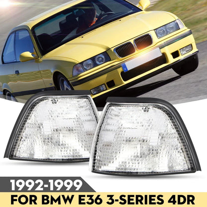 2x Clear Corner Lights for BMW E36 318ti/328i/318i/M3/325i/320i (92–99)