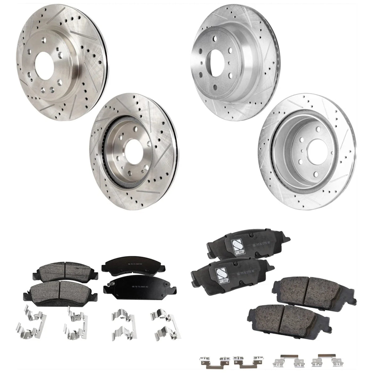 Brake Rotor and Pad Kit for Chevrolet Silverado 1500 GMC Sierra 1500 Tahoe