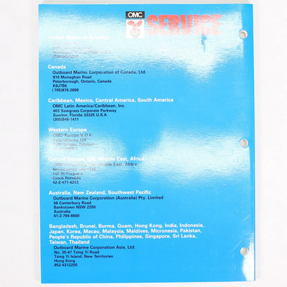 Service Manual for Johnson Evinrude OMC (LSS-3032)