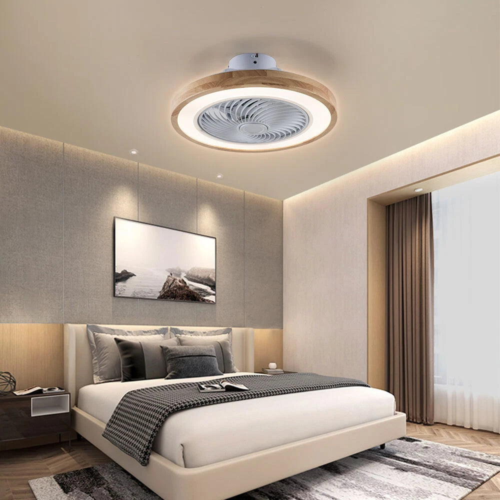 20" Invisible LED Ceiling Fan Lamp for Ceiling Mounted Chandelier