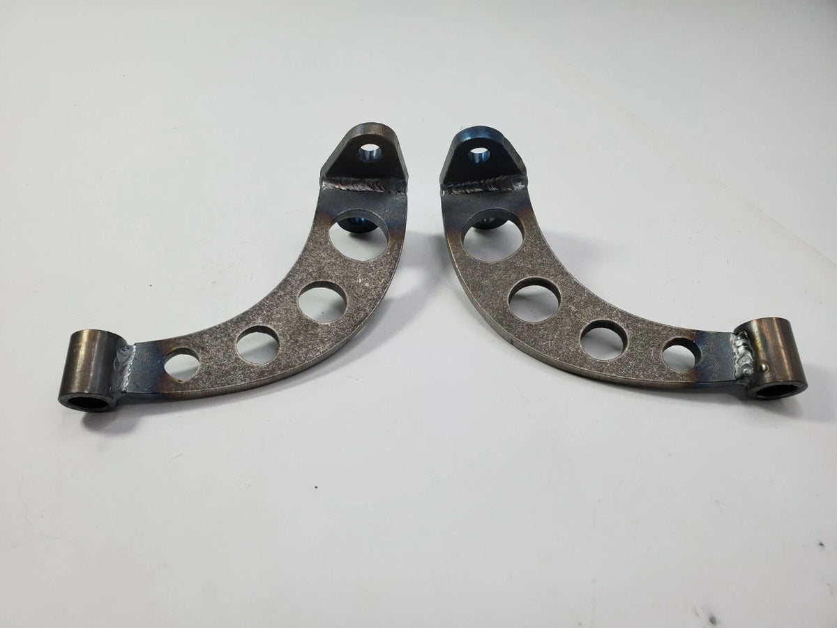 Pair Drilled Headlight Stands Chrome for Dietz Buckets Custom Steel Frame (—)