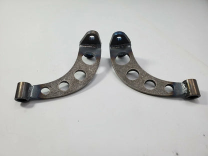 Pair Drilled Headlight Stands Chrome for Dietz Buckets Custom Steel Frame (—)