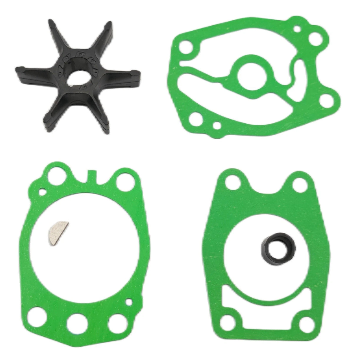 Water Pump Impeller Kit for Yamaha 2-Stroke 40 HP C40 Outboard (679-W0078-A0, 6F5-44352-00, 6F5-44352-A0)
