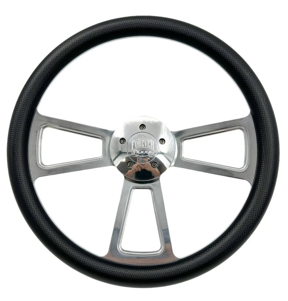 18 Inch Steering Wheel Carbon Fiber Vinyl Wrap for Peterbilt Kenworth (2005–2015)