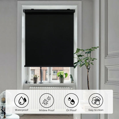 Cordless Roller Shades for Windows (71"x72") - Waterproof Insulated