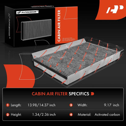 2X Activated Carbon Cabin Air Filter for Mercedes-Benz Sprinter (2007–2018)