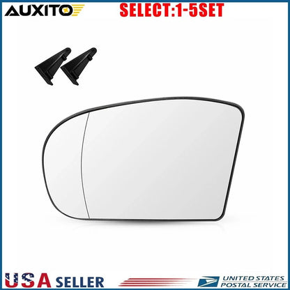 Driver Side Heated Mirror Glass for Mercedes Benz C240 C320 C350 (2002–2007)