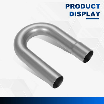 8Pcs 2" Mild Steel Mandrel Exhaust Pipe Bend Kit with Clamps for Universal Fit