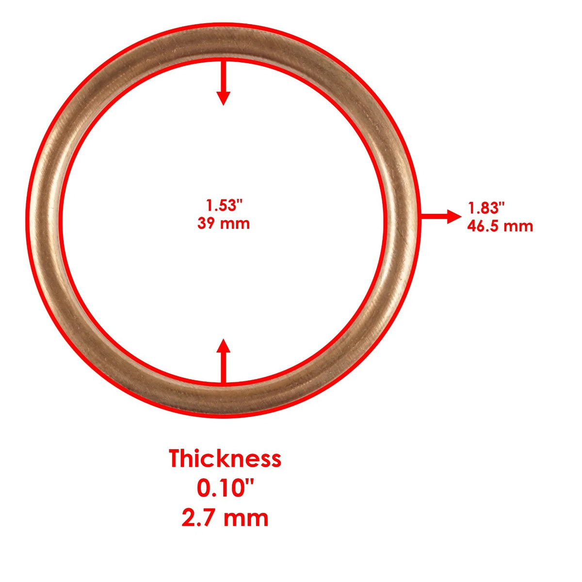 Exhaust Pipe Holder Gasket for Kawasaki (11009-1840, 18067-013)