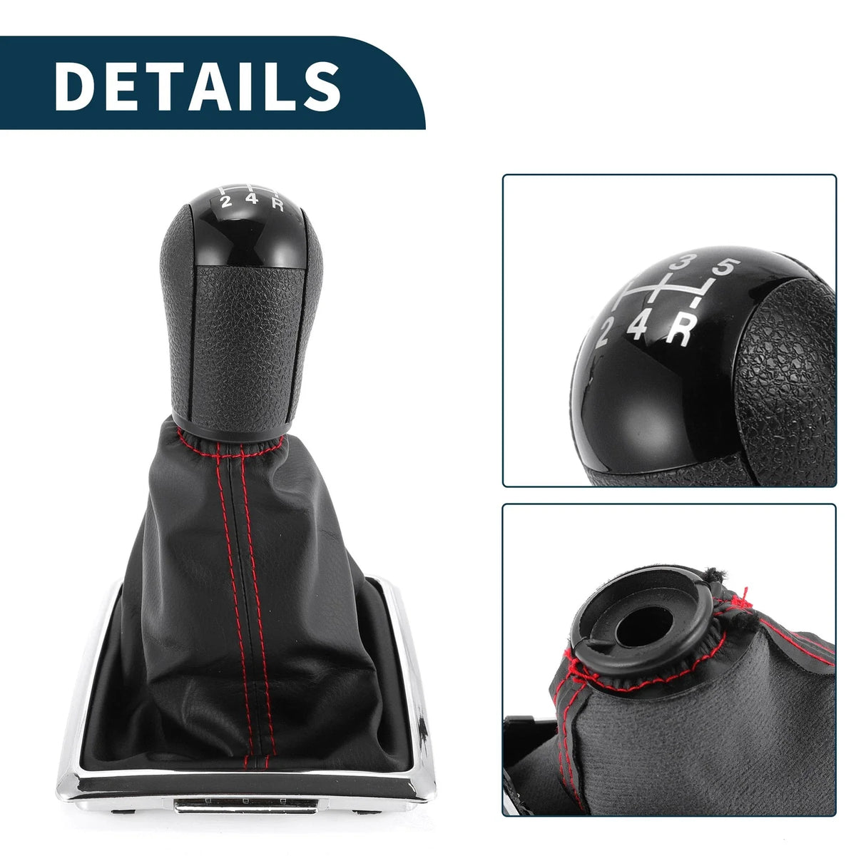 5 Speed Manual Gear Shift Knob with Cover for Ford Focus MK2 (2004–2008)