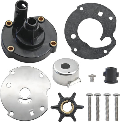 Water Pump Impeller Kit for Johnson Evinrude 6 HP Outboard (0763758, 0391391)
