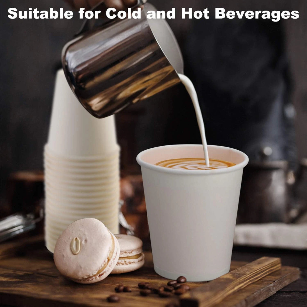 100 Pack 3 Oz Paper Cups for Bathroom (Disposable Mouthwash Cups)