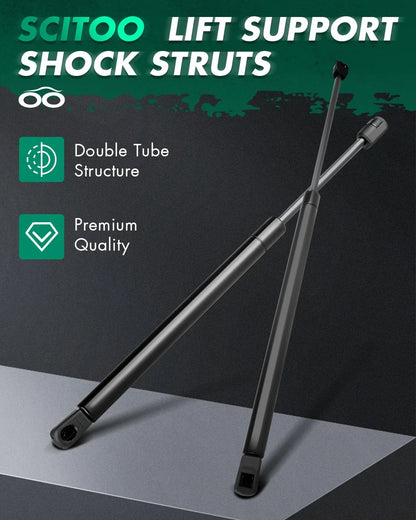 2 Hood & 2 Liftgate Lift Supports Gas Strut for Nissan Murano (2005–2007)
