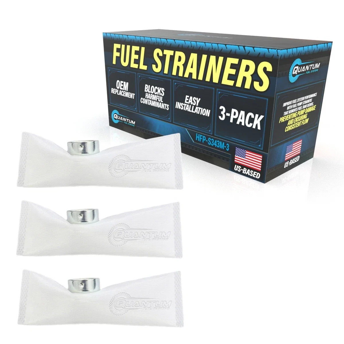 3X Fuel Pump Filter Strainers for Husqvarna TXC 250 (2008–2014) #8000 H2930