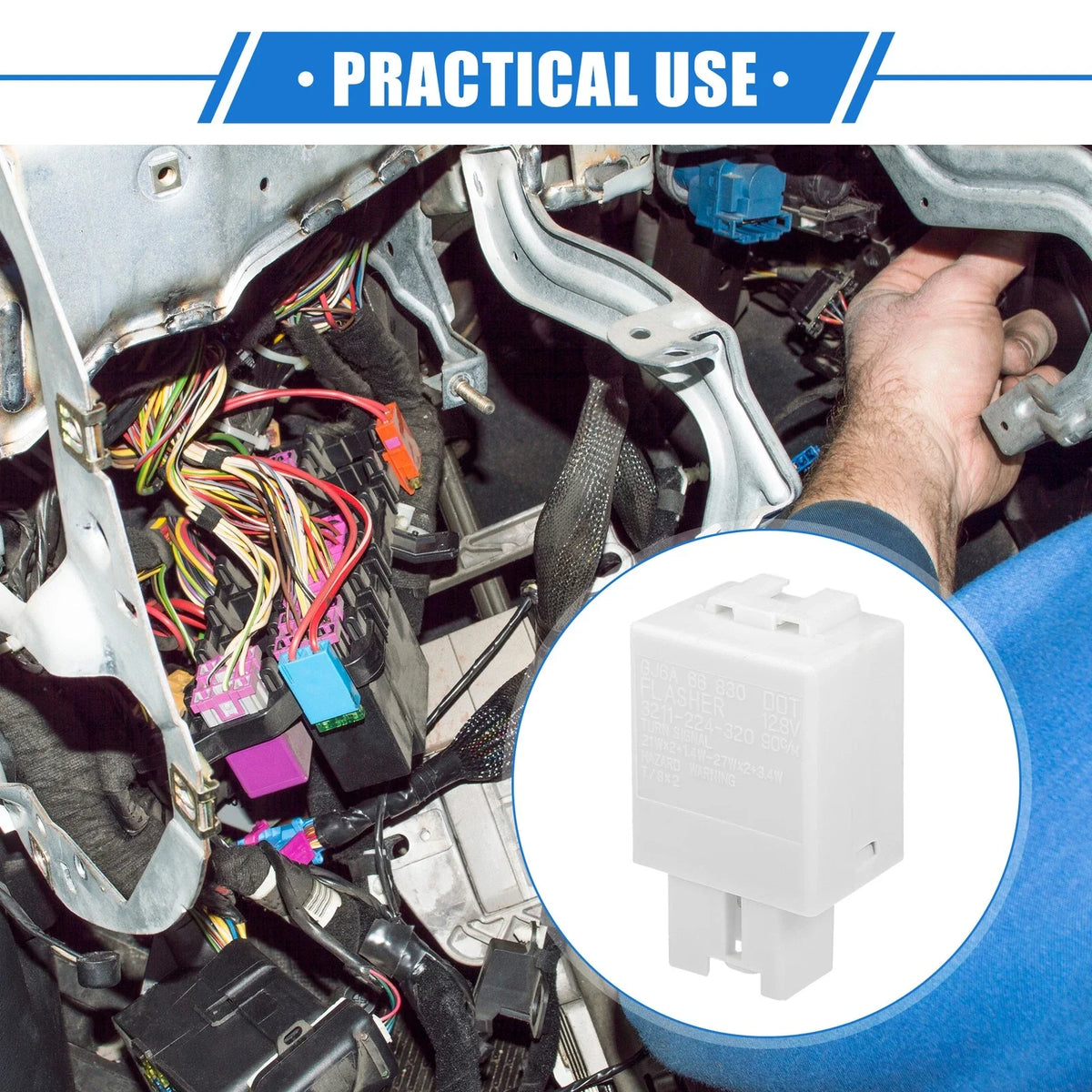 Relay for Chevrolet Cruze (2011–2019) No.GJ6A66830 12V 40A 7 Pin
