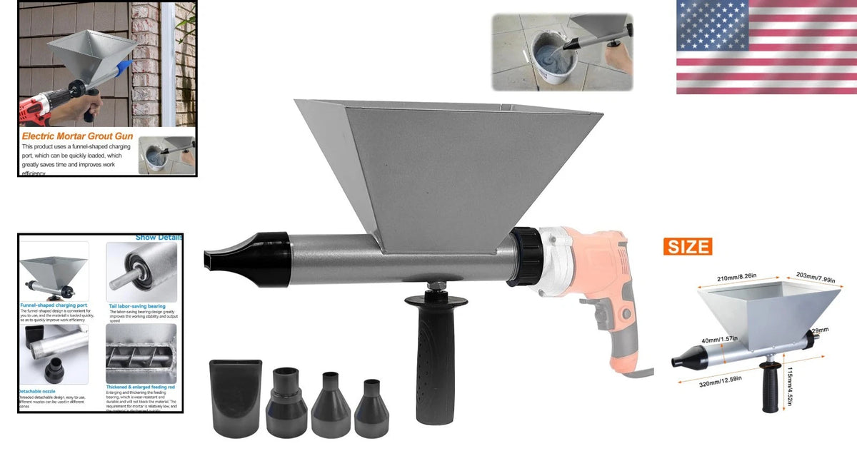 Electric Mortar Grout Gun Pump for Portable Cement (2010–2023)